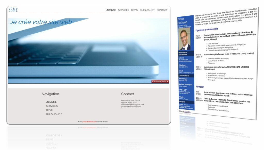 Site statique pour SBME