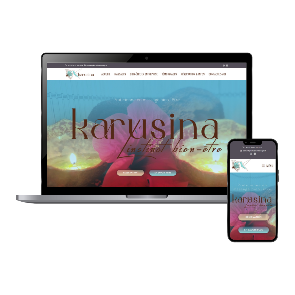 Site WordPress responsive pour Karusina